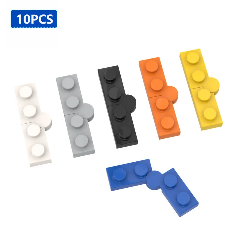 

10pcs MOC Brick Parts Hinge Plate 1 x 4 73983 19954 2429 Swivel Compatible Building Block Particle DIY Assmble Kids Brain Toys