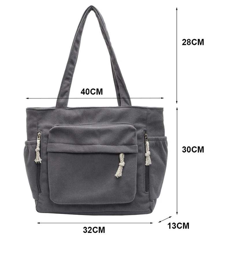 

Tiptoegirls Thicken Corduroy Handbag 5 Colors Large Capacity Woman Shopping Bag Hot Selling New Designer Women Tote Shoulder Bag