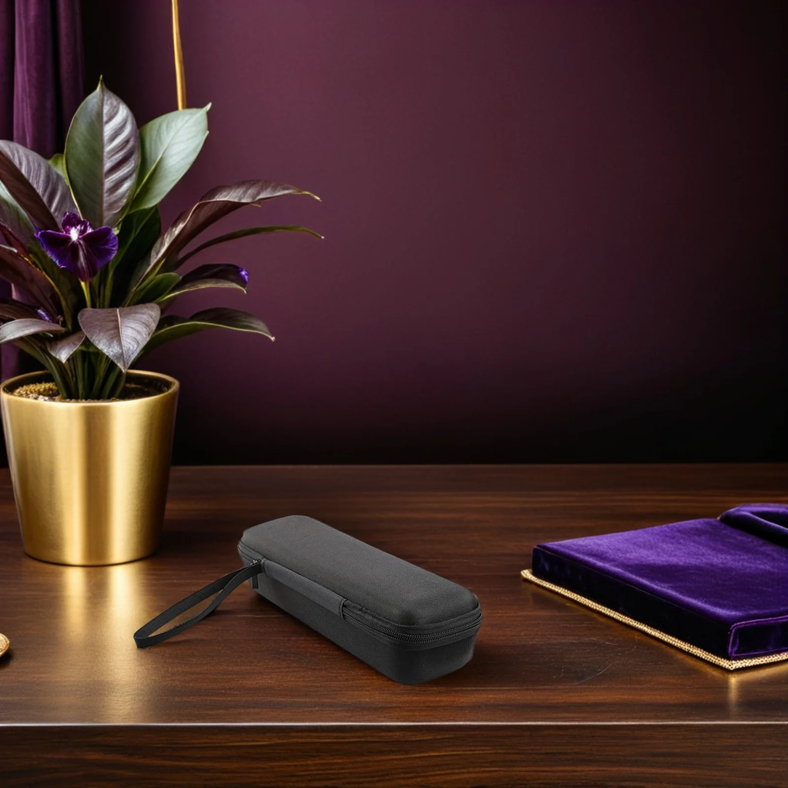 

Wireless Microphone Case Portable Eva Hard Protective Storage Bag Reliable Mic Carrying Case Zipper Shockproof Storage