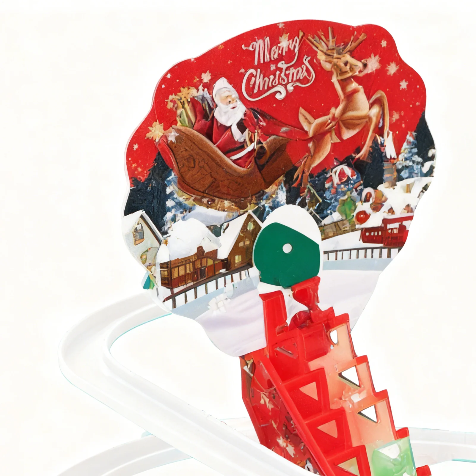 Giocattoli di Natale Telecomando Automatico Babbo Natale Salire le scale Gioco di gara per bambini Ragazzi Bambini Scrivania Camera da letto Soggiorno