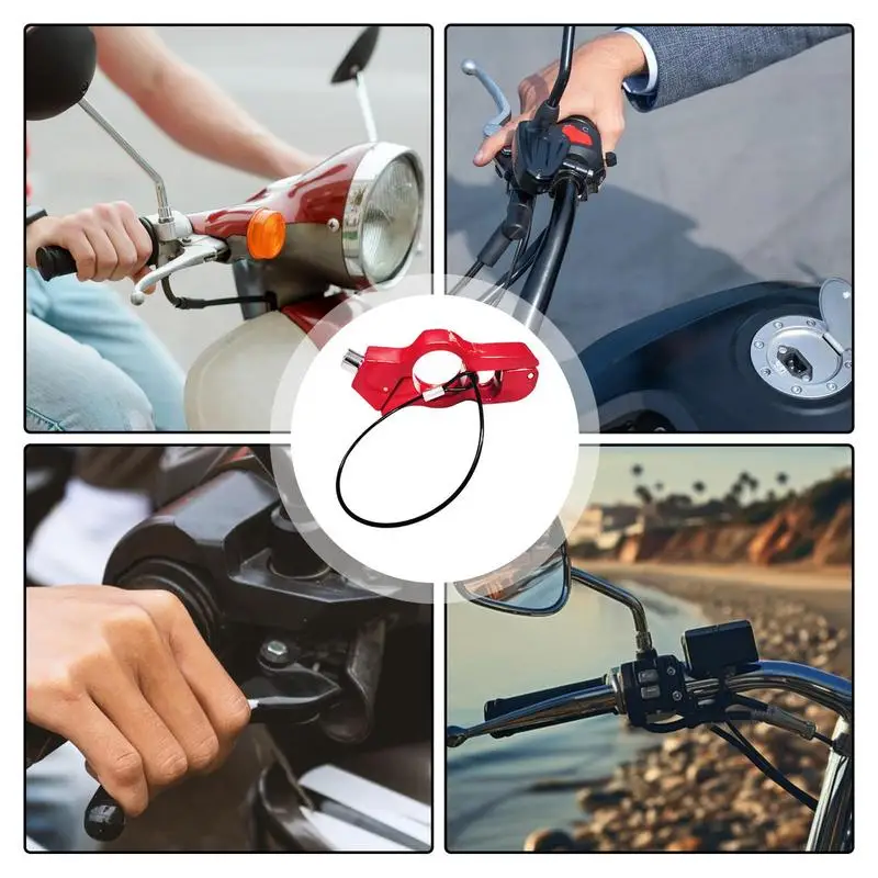 Motorcycle Grip Lock Anti-Theft Brake Handlebar Throttle Lock Riding Accessories Security Locks For Atvs Electric Bikes