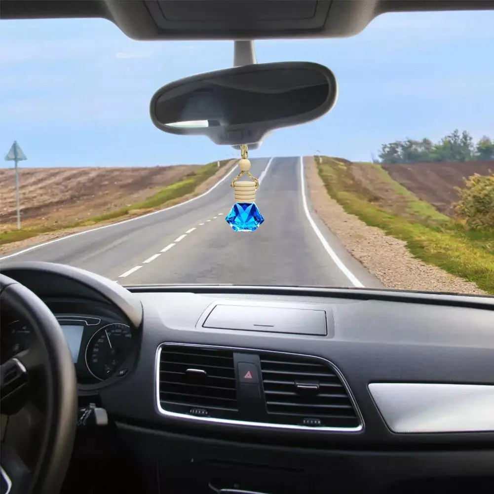 

7ml Car Hanging Bottles Perfume Aromatherapy Refillable Diffuser Vehicle Freshener Pendant Bottle Air Fragrance Sapper Auto L2P2