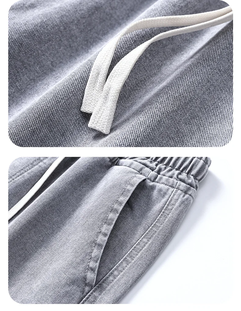 Heren lente streetwear slim fit stretch jeans comfortabele herfst casual denim broek gewassen klassieke herenmode broek 2025