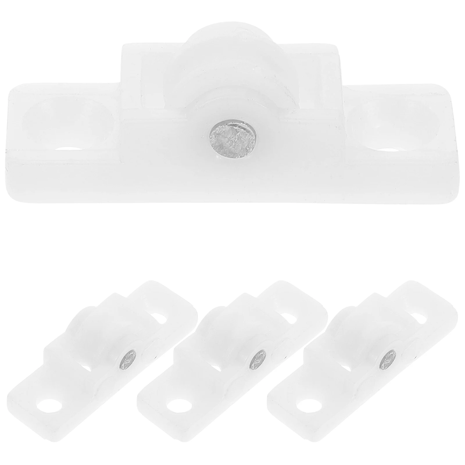 

4 Pcs Vertical Freezer Door Pulley Wheel Accessories Plastic Smooth Sliding Silent Operation Long Lasting Suitable Household
