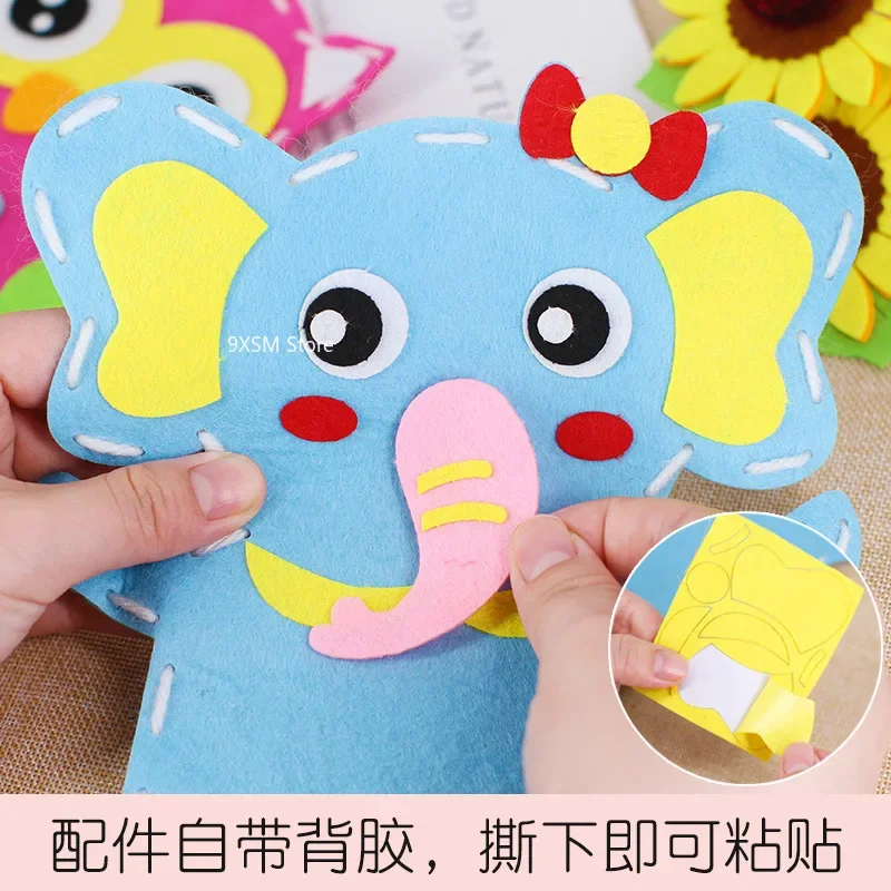 Stuffed Plush Animals Toys Hand Finger Story Puppet Handmade DIY Dolls Educational Baby Toys Halloween Christmas Children GIft