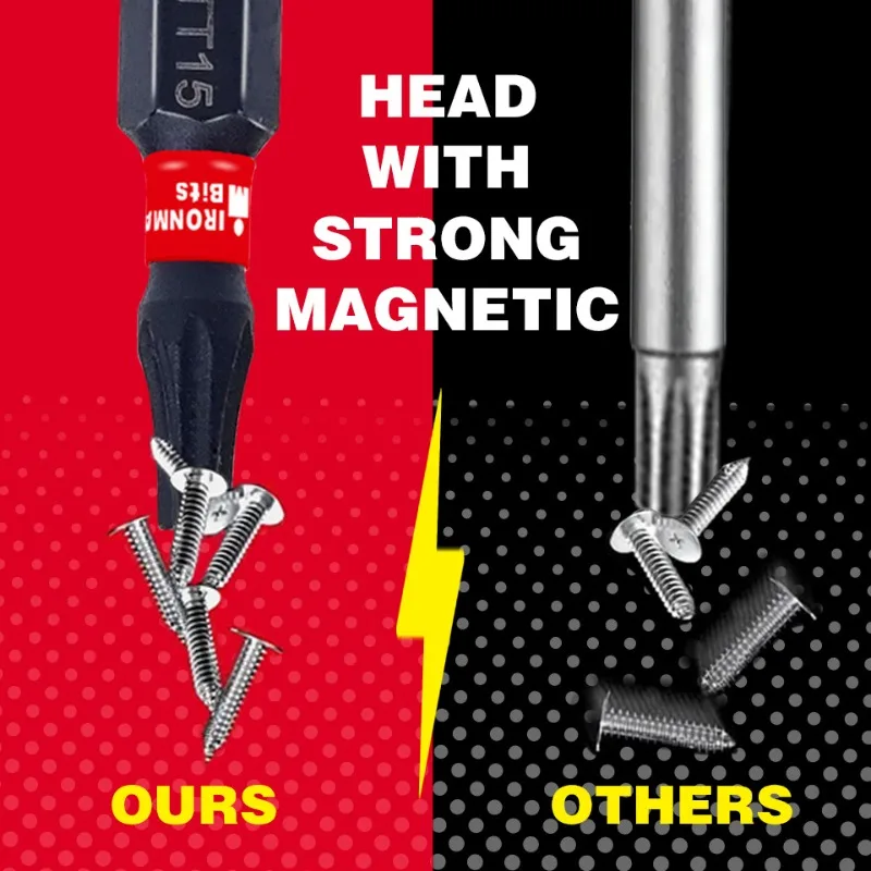 50/1 قطعة مفك براغي نجمية بت مجموعة S2 الصلب عرافة عرقوب المفكات الكهربائية محرك بت المغناطيسي تأثير لقمة ثقب أدوات يدوية #4