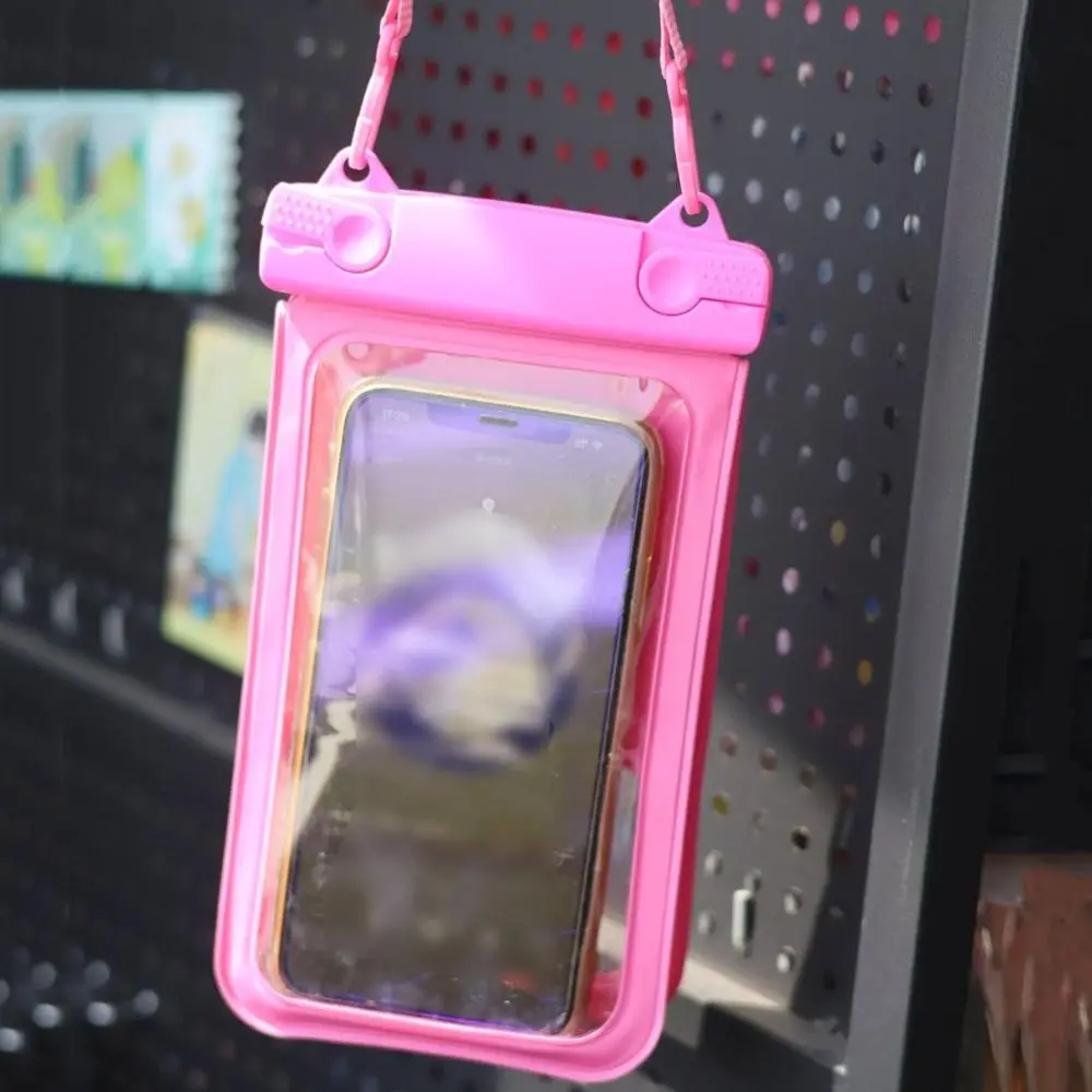 

Fashion Transparent Floating Airbag Phone Bags PVC Shockproof Underwater Pouch Touchscreen Waterproof Phone Cover Swimming