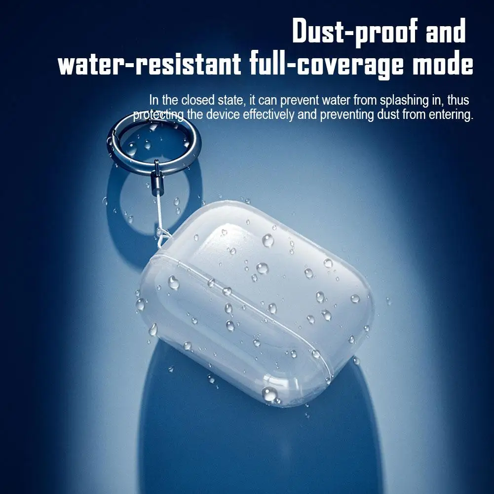 ل Airpods Pro 3 حافظة عالية شفافة غطاء من البولي يوريثان الحراري ل Airpods Pro3 2025 حزام شل واضح سماعة لاسلكية تعمل بالبلوتوث سماعة الملحقات