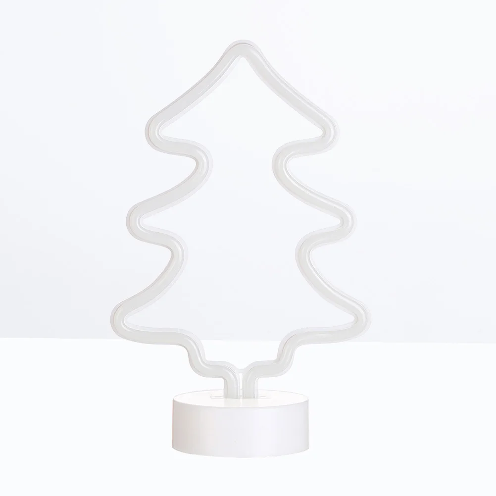 

Christmas Tree Neon Led Night Lamp Warm Glow Decorative Light For Bedroom Bar Cafe Usb Powered Small Night Light