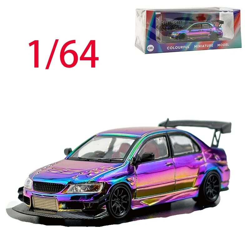

CM литой под давлением масштаб 1/64 модель автомобиля Mitsubishi из сплава Mitsubishi Lancer Evo IX 9, игровые транспортные средства, игрушки для мальчиков, оригинальная коробка
