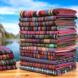 50x150cm Ethnic Style Cotton Linen Retro Bohemia fabric DIY Handmade Textile Sewing Patchwork For Bags Clothes Sofa Table cloth