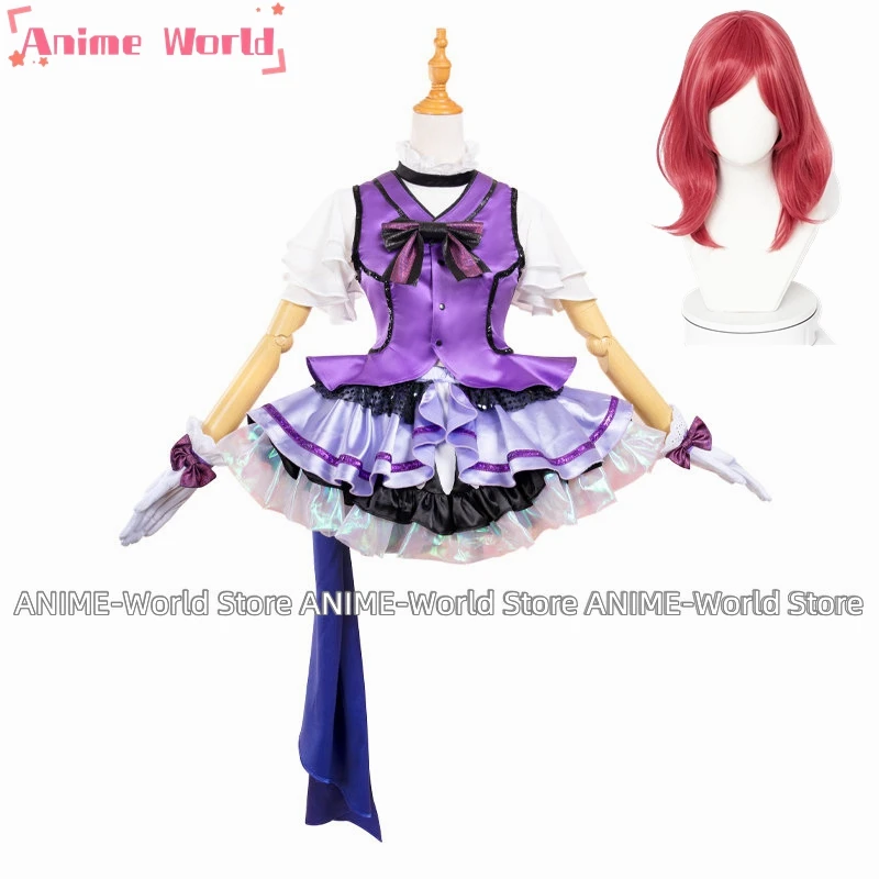 

《Нестандартный размер》Аниме Lovelive Nishikino Maki Прекрасное платье SJ Униформа Женская сексуальная униформа на Хэллоуин Парик на заказ