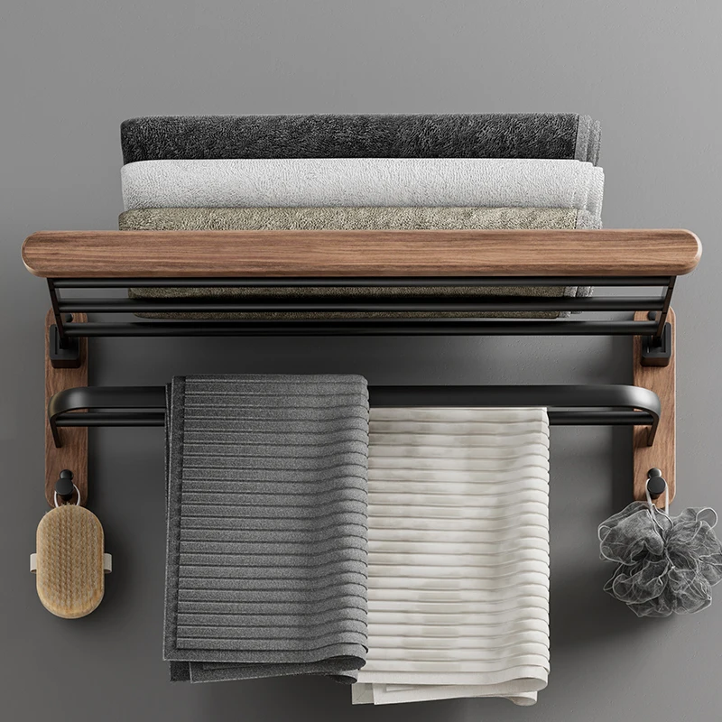 Bathroom towel  No punching towel  Wall-mounted toilet Toilet storage Solid wood toilet
