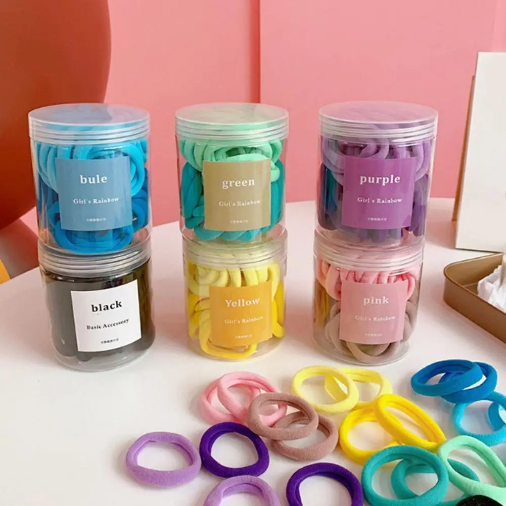 50Pcs Women Scalp Friendly Hair Tie High Elasticity Hair Bands No Damage Strong Hold Versatile Hair Accessories