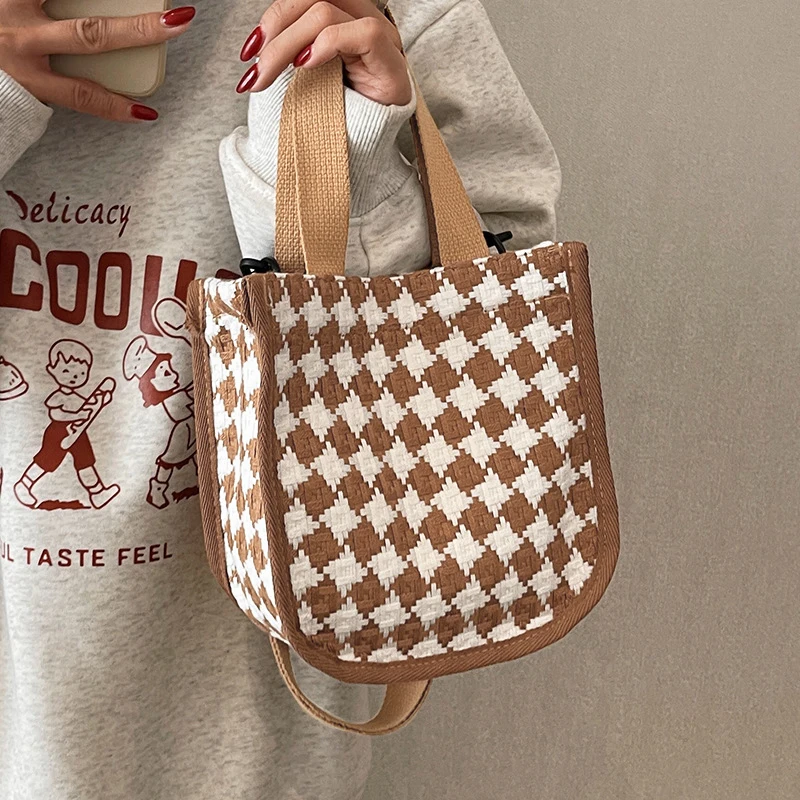 Bolsa crossbody para estudantes, bolsa de ombro portátil, saída do estilo ocidental, nova textura e moda