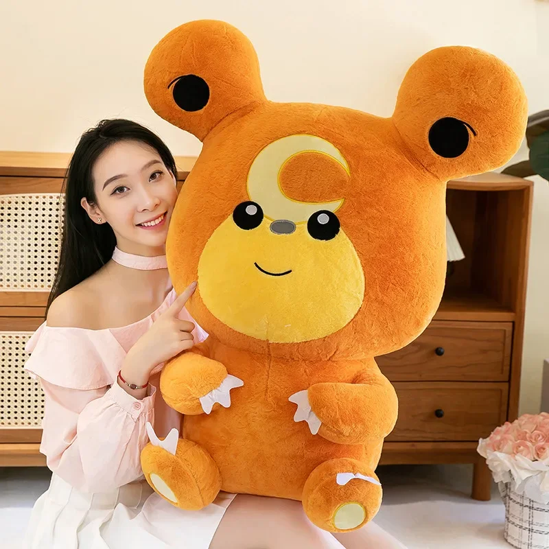 30/80cm Teddiursa Large Pokemon Plush Toys Anime Doll Cute Pillow Cartoon Giant Pokémon Plushie Stuffed Gift for Kids Christmas