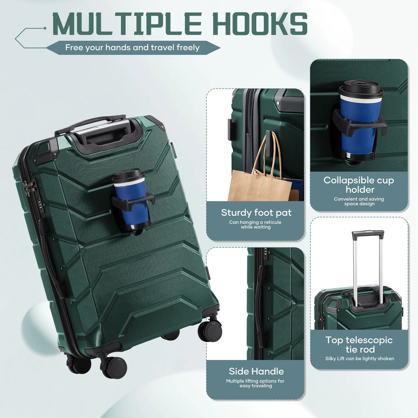 大容量の多機能トラベルケース,頑丈で耐久性のあるトラベルケース,学生やビジネス向け