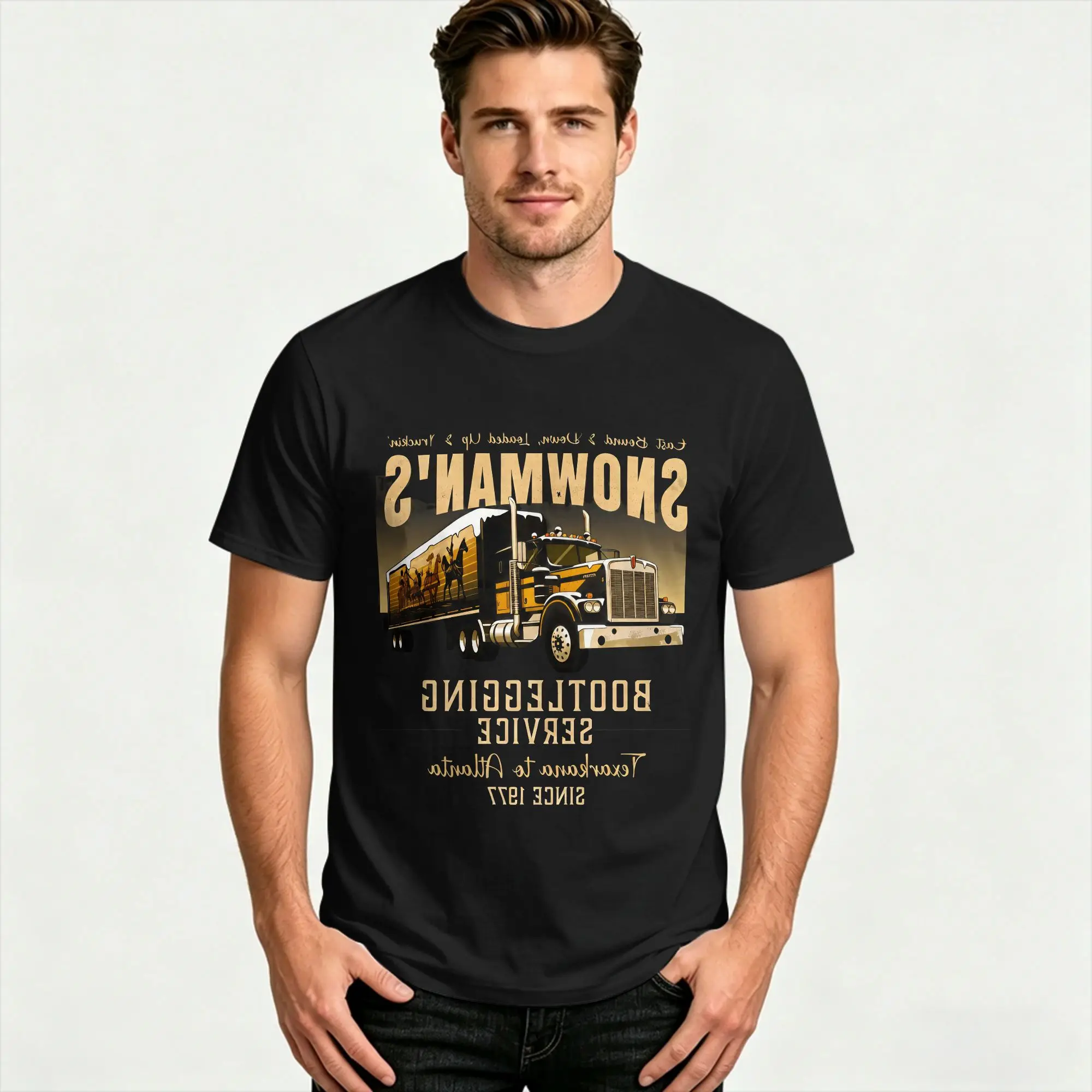 Smokey and The Bandit  T-Shirt  Trending T Shirts Short Sleeve Streetwear Tshirt Summer Cotton 4XL 5XL 6XL Clothes