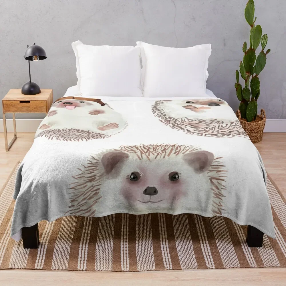 

HedgeHogs Throw Blanket Plush Fuzzy Cozy Blanket for Couch Sofa