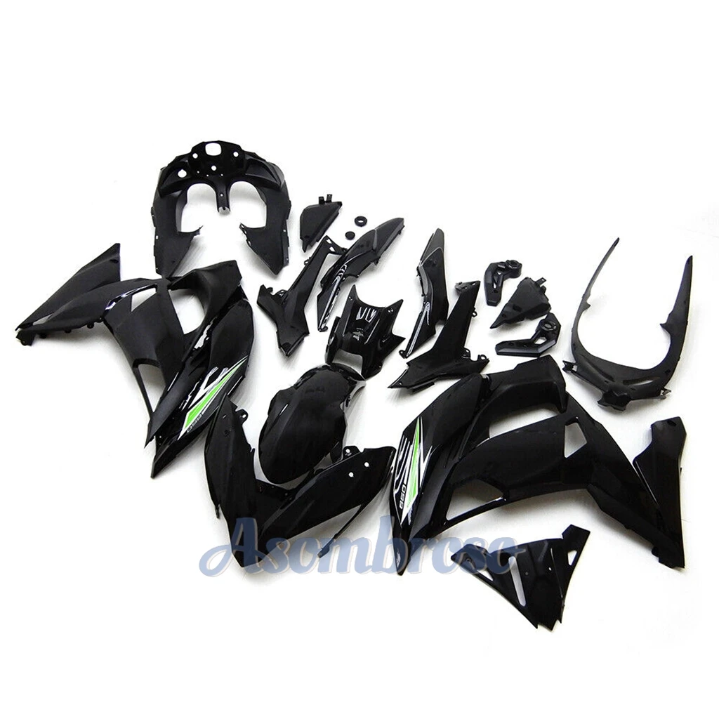 Black fairing kit for Kawasaki Ninja650R ER-6F 2017 2018 2019 Ninja650 17 18 19 Motorcycle Injection Mold ABS Plastic body image 3