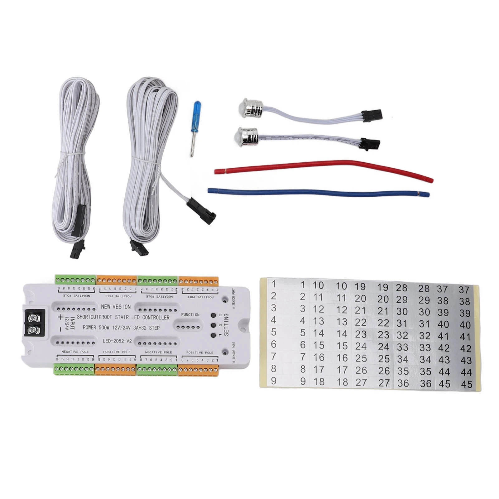 Bewegingssensor LED-trapverlichtingscontroller Intelligente automatische trapladder Traplichtcontroller voor traplamp