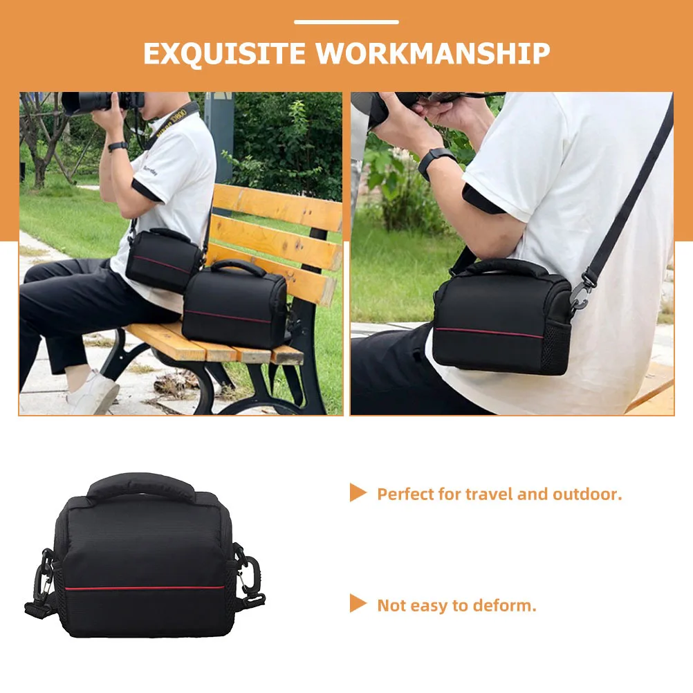 Nylon Dslr Camera Bag Shockproof Portable Travel Shoulder Case Adjustable Strap Padded Protective Storage Bag Camera Pouch
