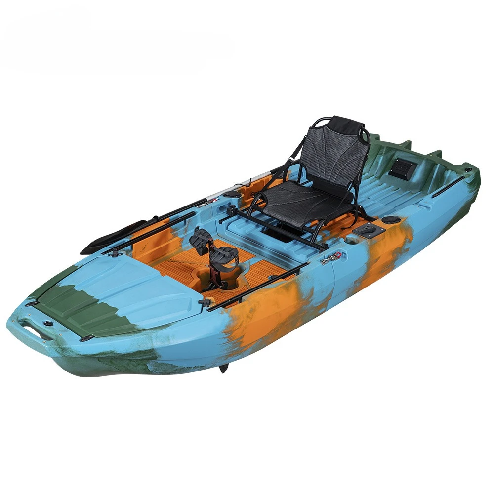 

Новинка 2023 года, 2 шт., широкая модульная педаль для каяка, съемный каяк с большим люком для живой рыбы и колесами для гребли на открытом воздухе