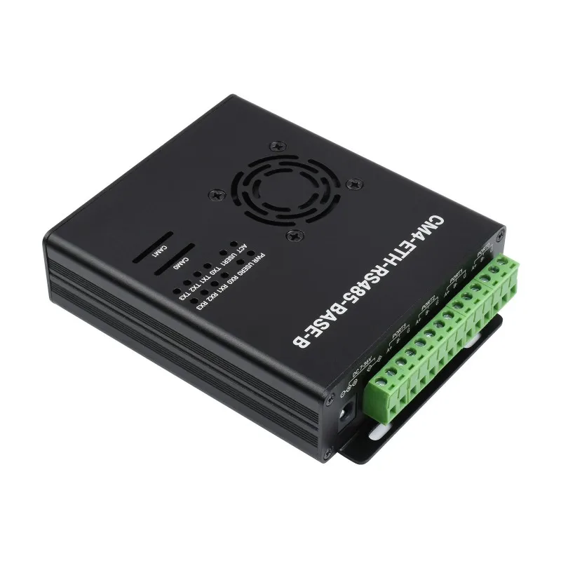 CM4-ETH-RS485-BOX-B, mini-computador ETH duplo para módulo de computação Raspberry Pi 4 (NÃO incluído), Gigabit Ethernet, 4CH isolado RS485