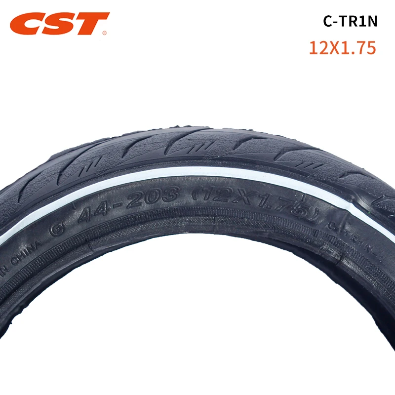 CST-Bicycle Folding Tire with Inner Tube, Ultralight Racing Cycling Tire, 12x1.75, C-TR1N, 203 Kids Balance Bike, 120TPI