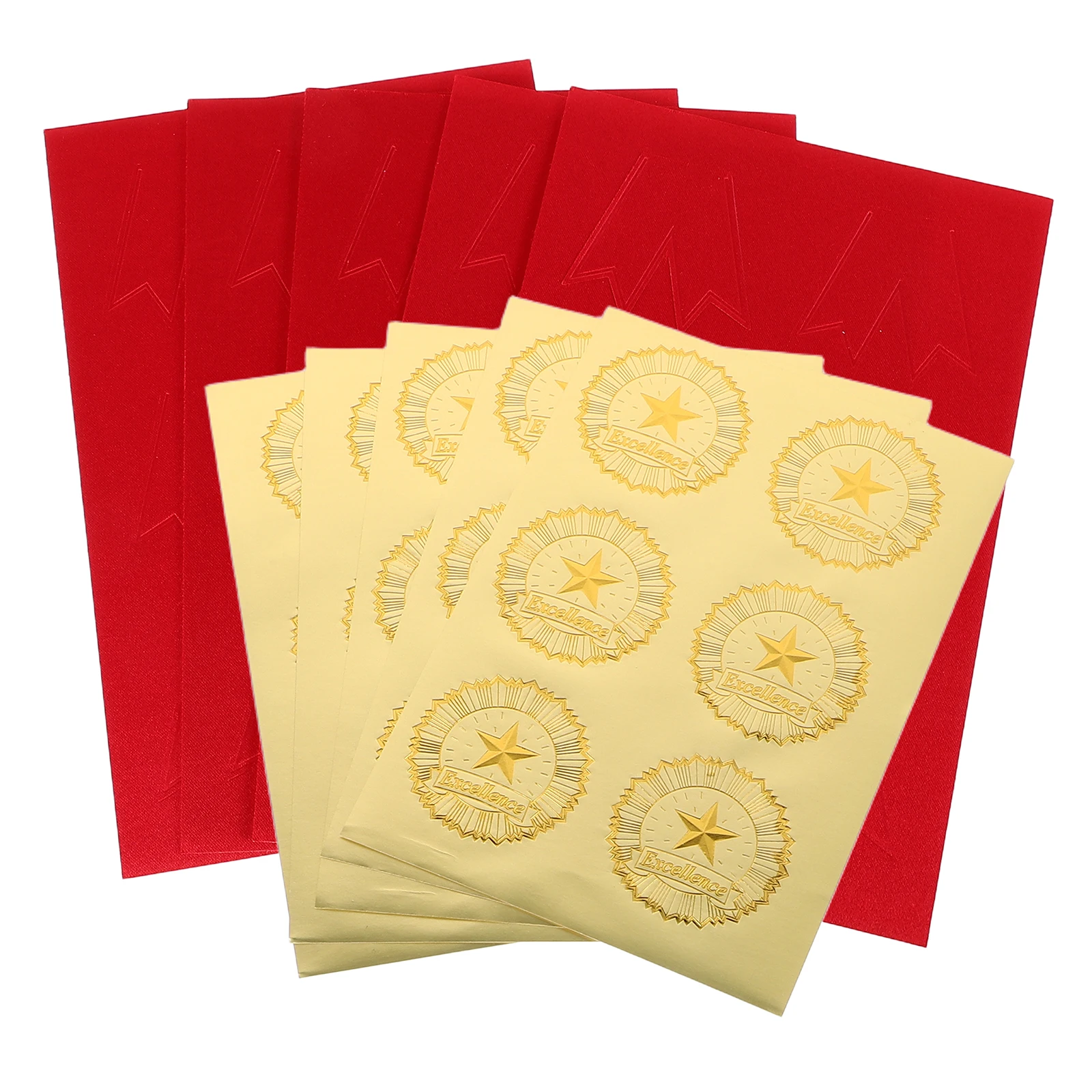 36 Sets Certificate Sticker Accessories Elegant Design Graduation Achievement Award Stickers Diploma Medals Sealing Recognition