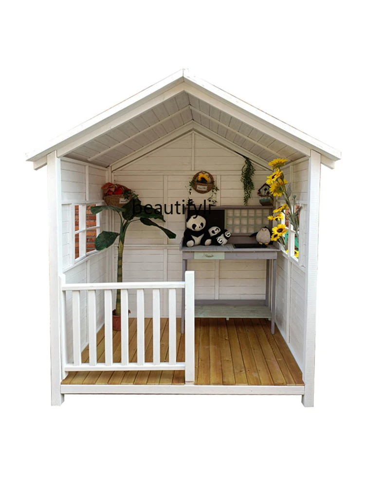 

Outdoor preservative wood can be moved, kiosk garden wooden house to build homestay villa courtyard wooden house
