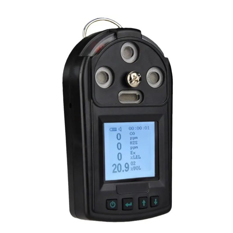 

Limited space four-in-one gas detector, combustible methane four-in-one toxic and harmful gas detection alarm