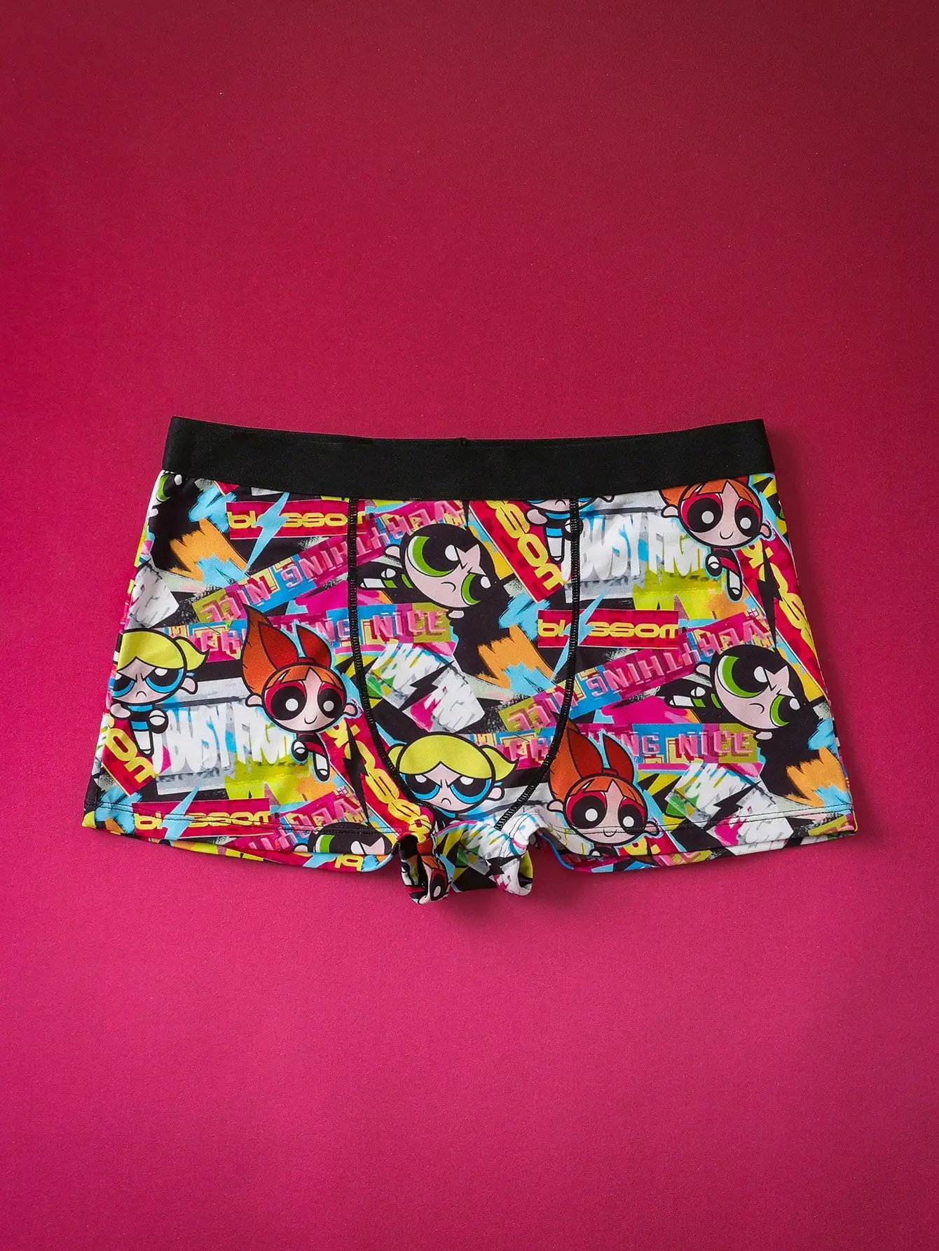 

Powerpuff Girls Cartoon Print Boxer Shorts For Men Comfortable Breathable