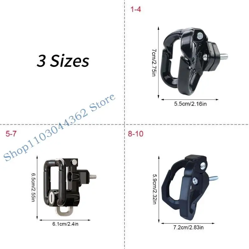 متعددة الأغراض دراجة هوك مزدوج ABS سبائك الألومنيوم دراجة نارية هوك الملحقات #6