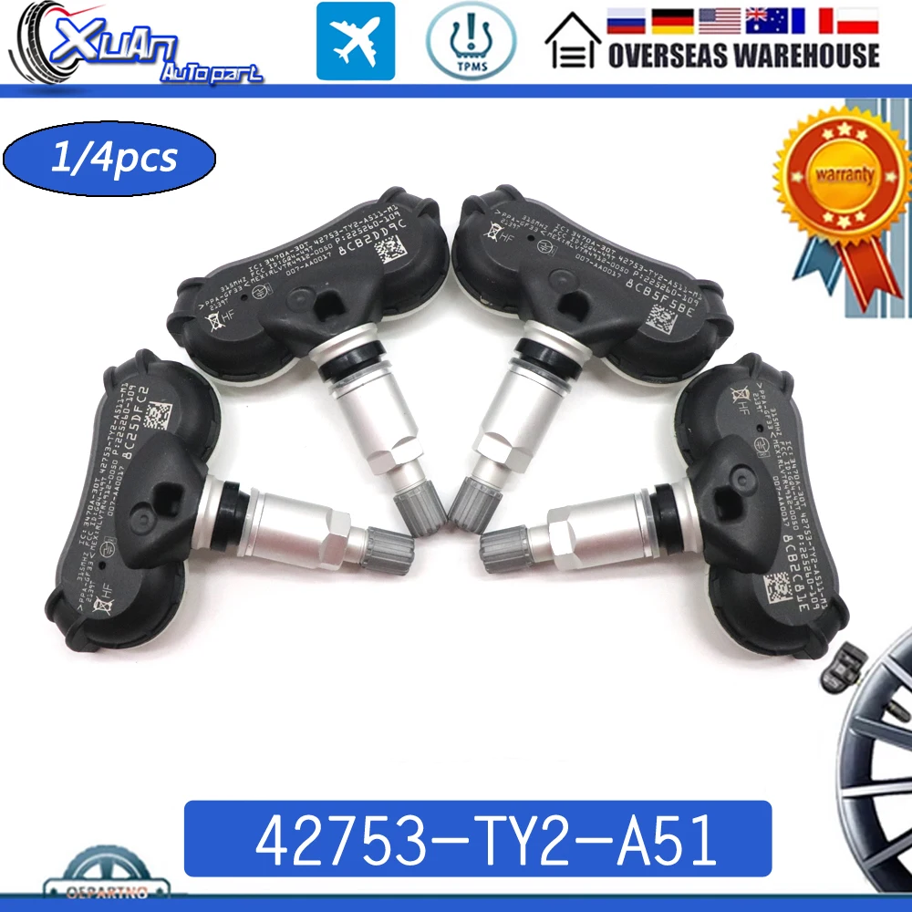 

Система мониторинга давления в шинах 42753-TY2-A51 TPMS для Acura RLX TL ZDX 2AX 315 МГц 2009-2015 42753-TK4-A011-M1