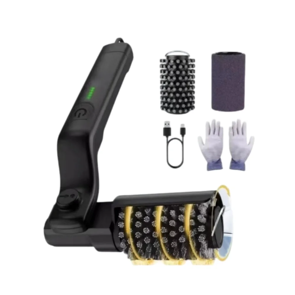 Outdoor Camping Barbecue Electric Grill Cleaning Brush Rechargeable Rotary Heavy Duty for Griddle Heavy Oil Stains Removal
