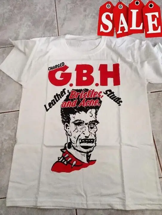 หนังขนแปรงกระดุมและสิวชาร์จ GBH เสื้อเชิ้ตสีขาว unisex