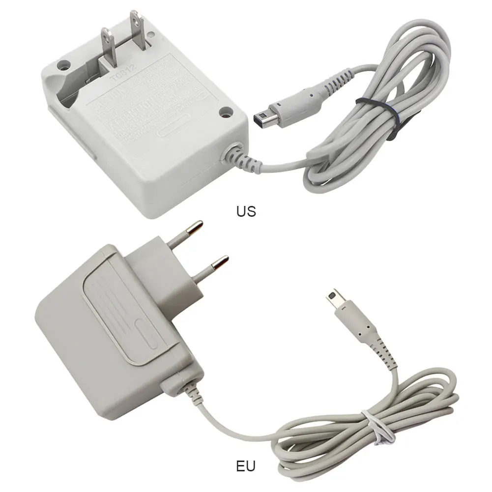 AC110V-240V US Power Adapter Met Opvouwbare Prong EU Plug Lader Voeding Oplaadadapters Voor 3DS/NIEUWE 3DS XL/NDSI
