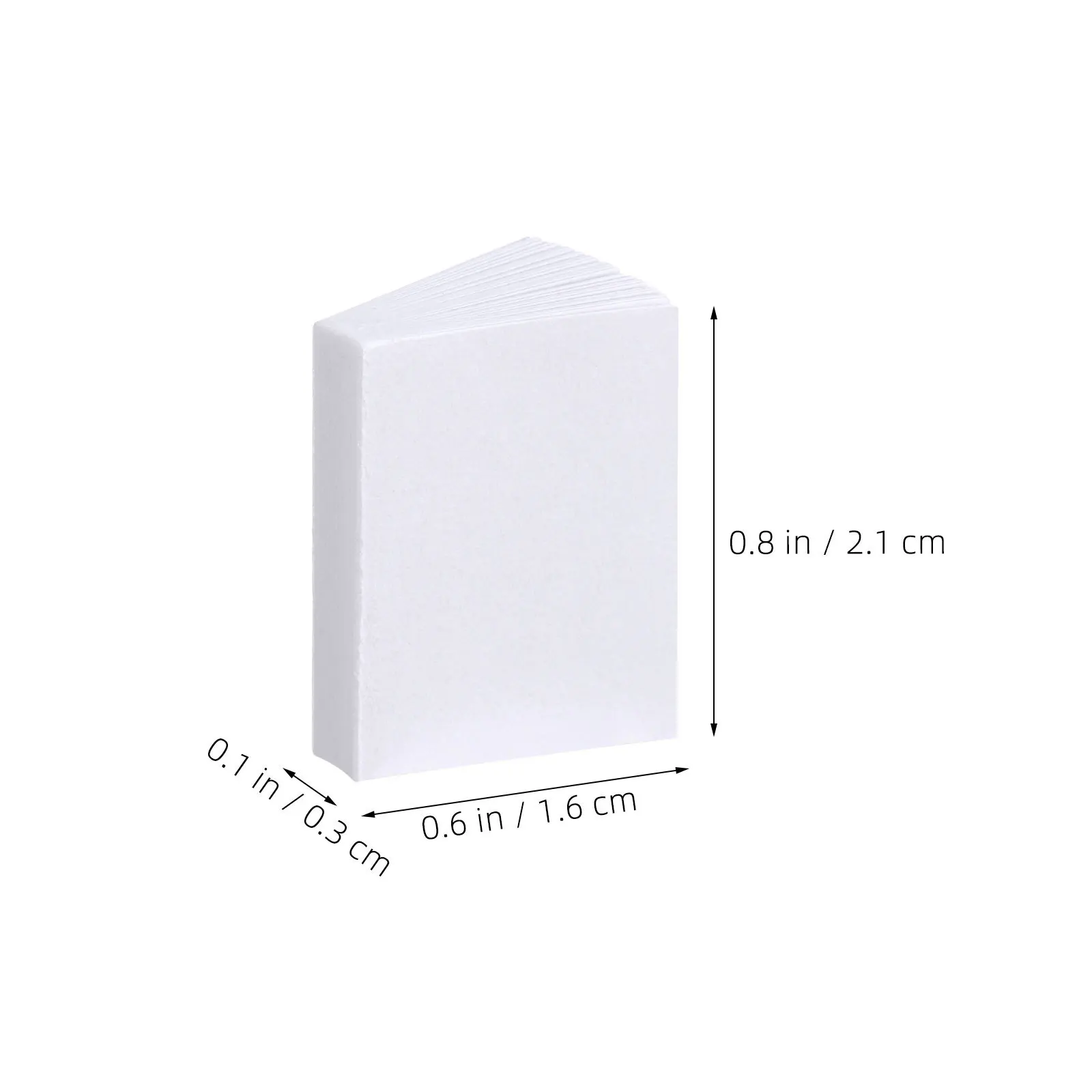 80개 인형집 미니 책 빈 노트북 - 미니어처 책장용 컴팩트한 작은 책 플립 놀이 장식