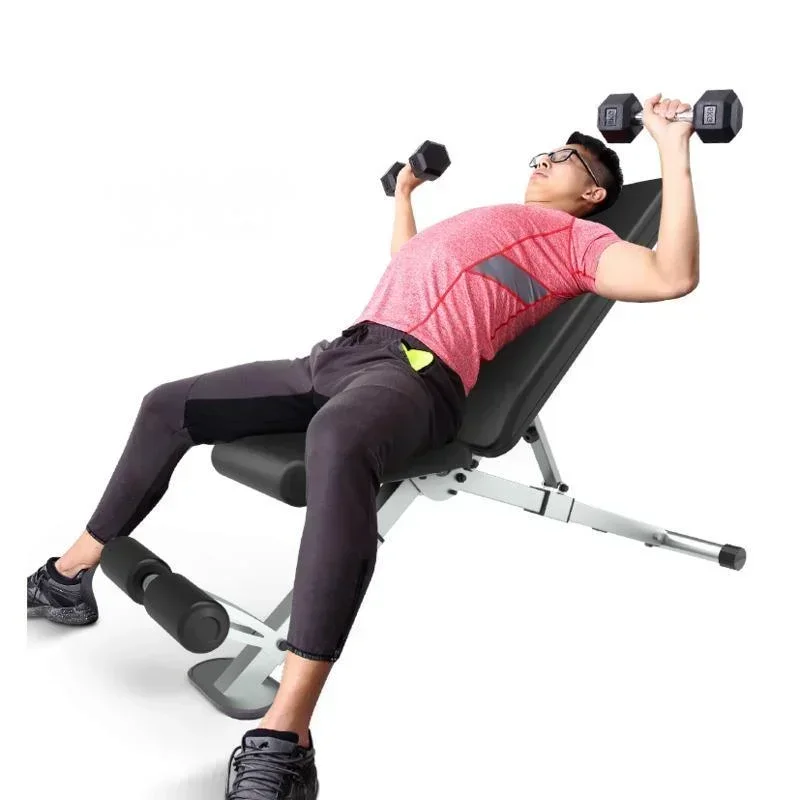 Fitness Chair For Adults Men Women Dumbbell Stools Folding Sit Up Aids Home Living Room Weight Loss Shaping Muscle Enhancement