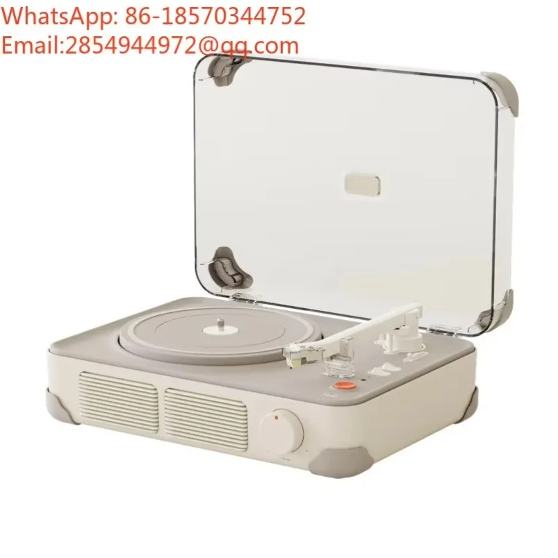 2027   T400 New Portable Retro Tape Recorder Vinyl Vinyl Vinyl Record Player Suspended Home Audio Player