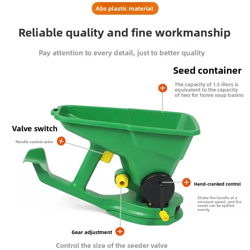 

Horticulture Portable Spreader Small Planter Manual Lawn Seed Farmland Fertilizer Spreading Tool Home Garden Seed Disseminators