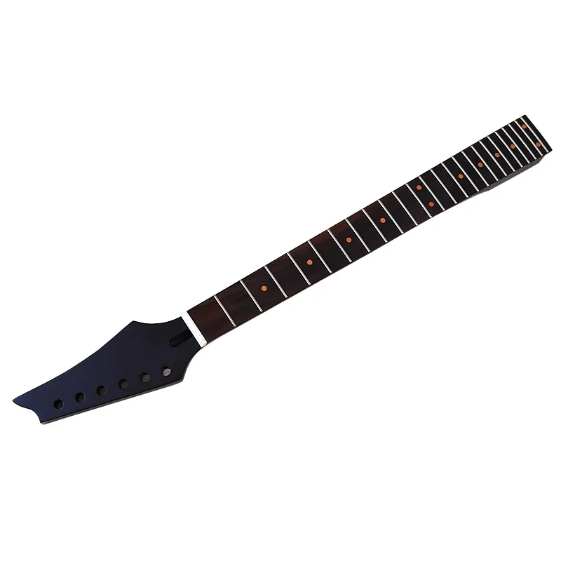 6-String 24-fret neck electric guitar DIY neck with maple red point black matte instrument guitar