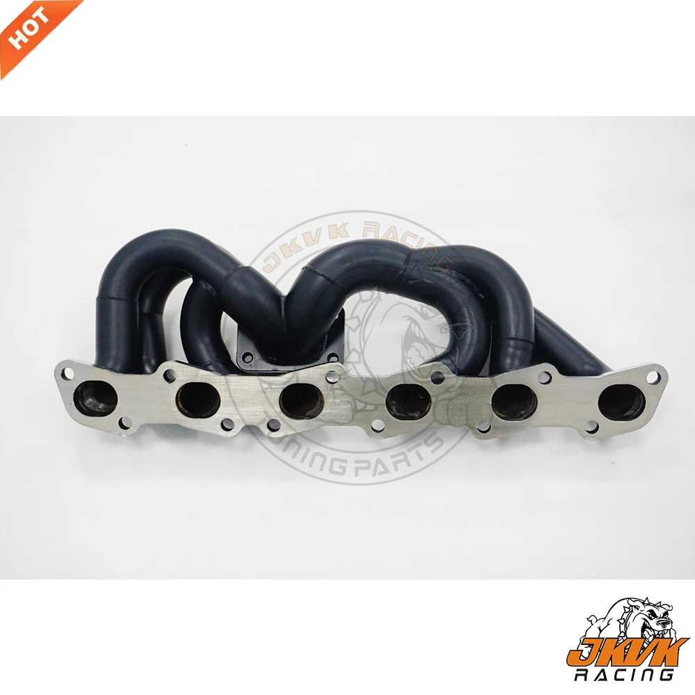 JKVK RACING Black Ceramic Coating Skyline R32 R33  R34 RB20 RB25 RB20DET RB25DET Low Mount T3 Turbo Header Exhaust Manifold