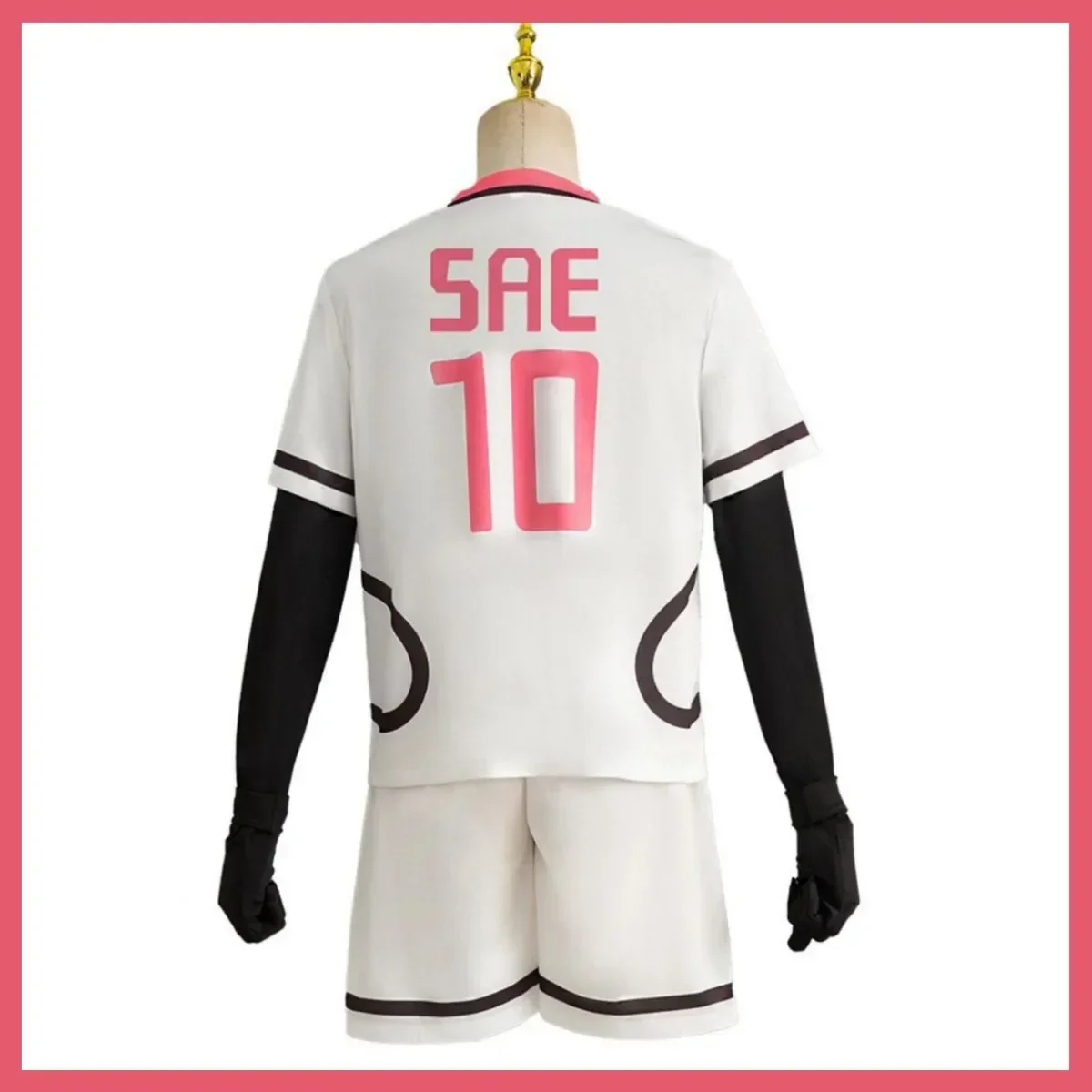 Anime Blue Lock Itoshi Sae Cosplay Costume U20 Competition White Pink Football Team T-Shirt Shorts Campus Gymnastics Set 2025