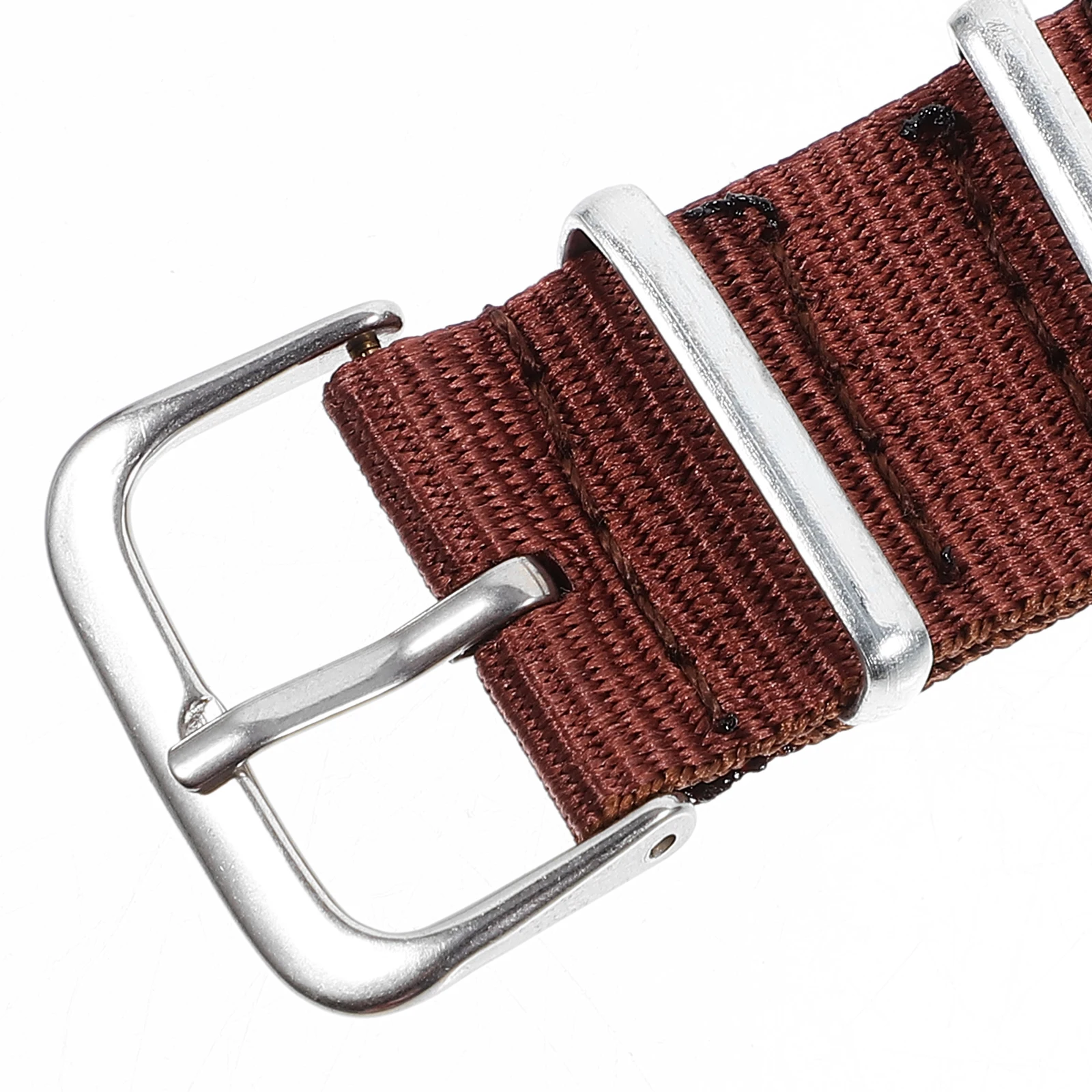 

Nylon Canvas Watch Strap Replacement For 18Mm Watch Comfortable Elastic Durable Skin-Friendly Band Men'S Gift Brown