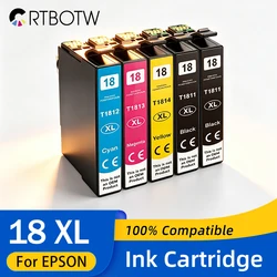 Cartucho de tinta para impressora Epson, 18XL, T1811, T18 XL, T18XL, 1811-1814, XP302, XP102, 202, 305, 405, 205, 302, 402, 415