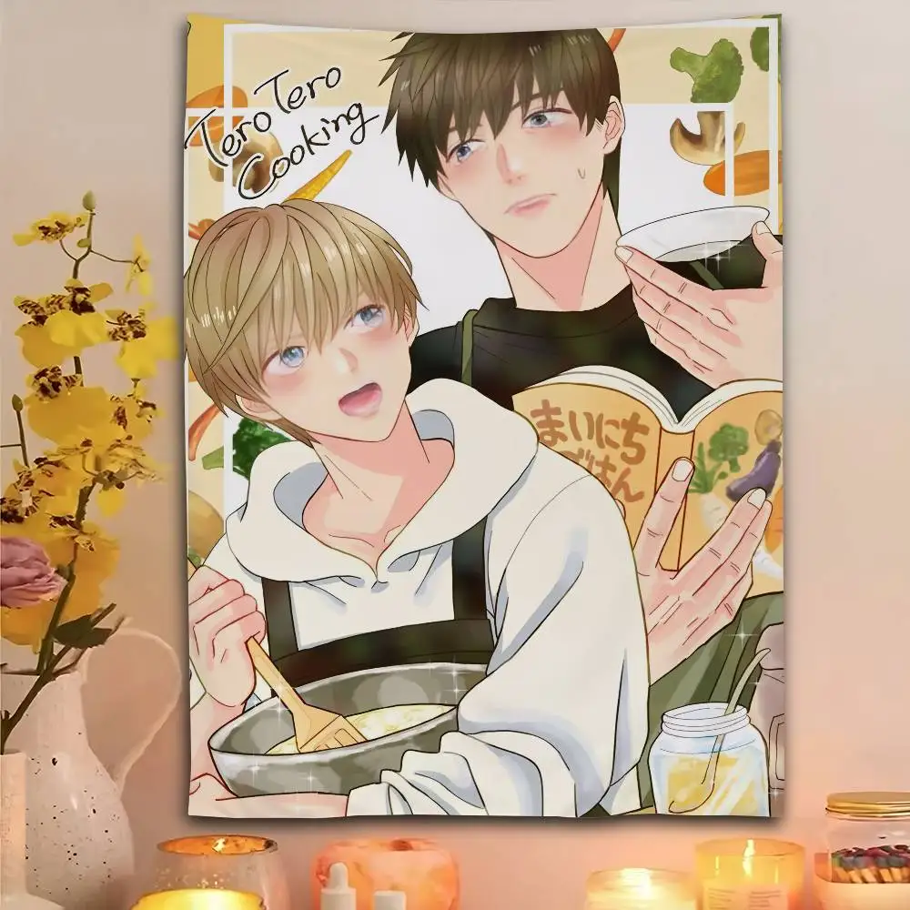 J-Junjou R-Romantica Anime Tapestry Bedroom Living Home Decor Bar Outdoor Festival Wall Hanging Decoration Background Art Banner