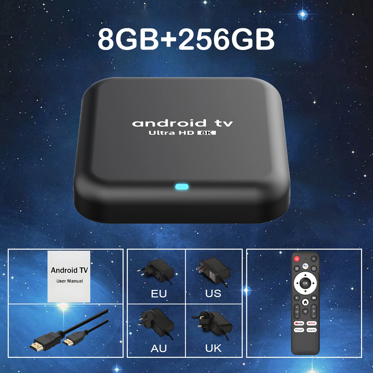 Android 16 Smart TV Box Q18 RK3518 Chip 8GB+256GB 8K Media Player Google Voice Assistant Dual WiFi BT 6.0 Very Fast Set Top Box image 3