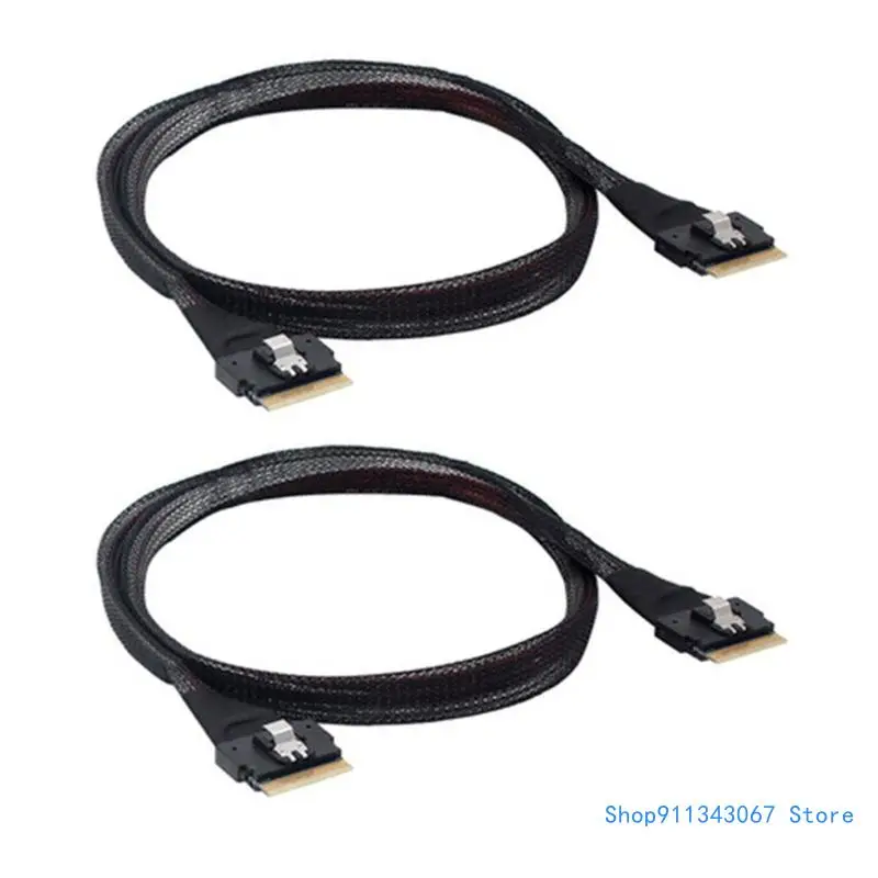 

24Gbps SFF-8654 8i 74Pin Male to Slimline SFF-8654 SAS4.0 74Pin Male Extender Drop shipping